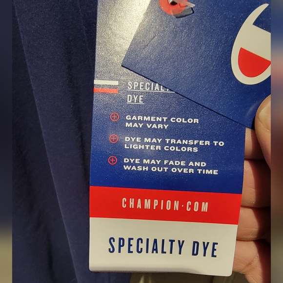 Men's Champion Blue and Gold Tee shirt - Picture 4 of 6